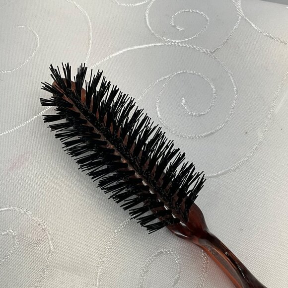 Vintage Hair Brush With Faux Tortoiseshell Handle & Nylon Bristles - Picture 3 of 5